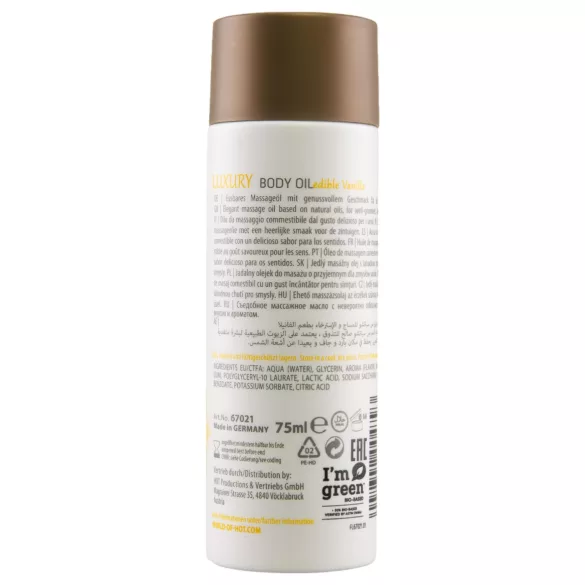 Shiatsu Luxury - Essbares Massageöl - Vanille (75ml)
