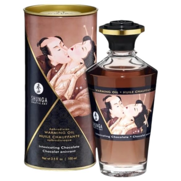 Shunga - Wärmendes Massageöl - Schokolade (100 ml)