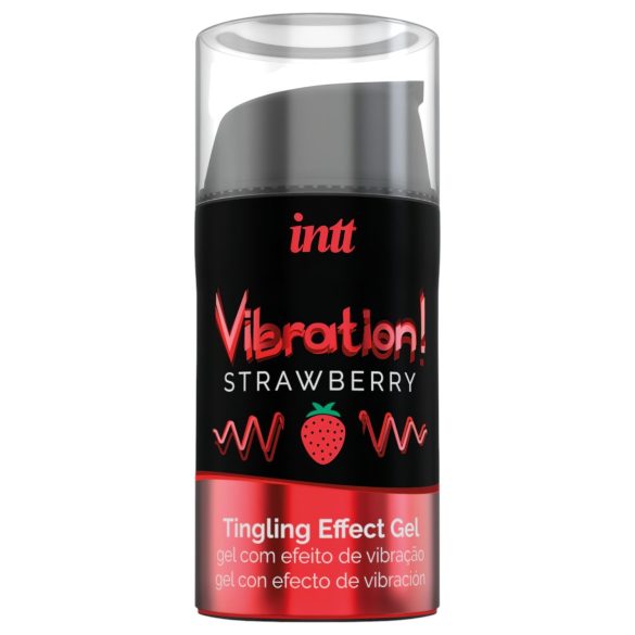 Intt Vibration! Flüssiger Vibrator - Erdbeere (15ml)