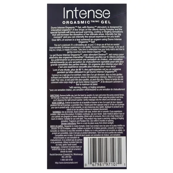 Durex Intense - stimulierendes Intimgel für Frauen (10ml)
