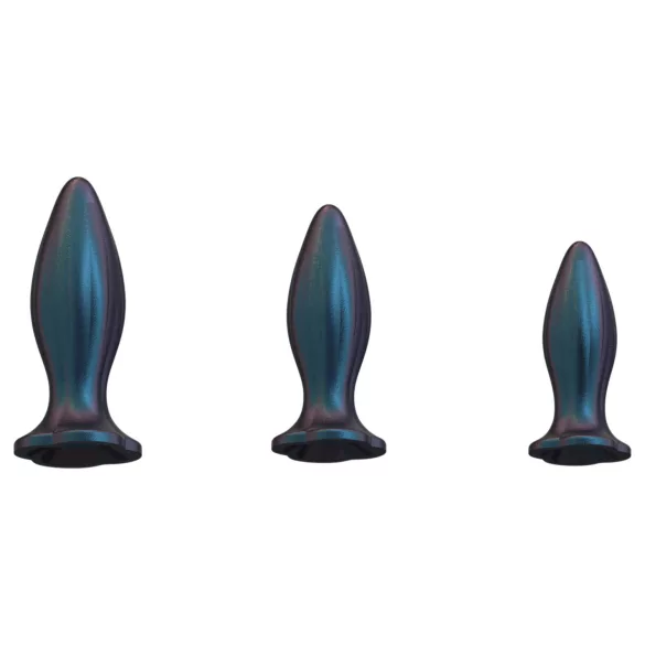 AlvUp - Analplug-Set mit Fernbedienung (blau)
