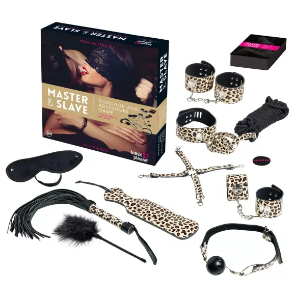 tease & please - Master & Slave - Premium BDSM Abenteuer-Set für Paare (13-teilig)