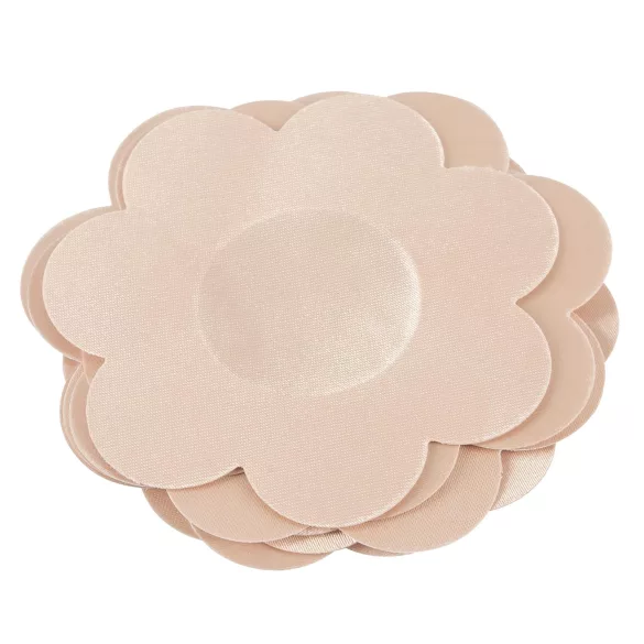 Cottelli Brustwarzenblende - Blumentaps - Hautfarben (12 Stk.)