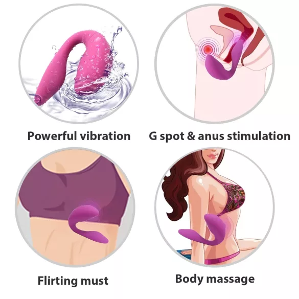 Cotoxo Cupid 2 - Fernbedienung Paarvibrator (lila)