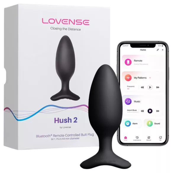 Lovense Hush 2 S - App-gesteuerter Analvibrator (38 mm, schwarz)