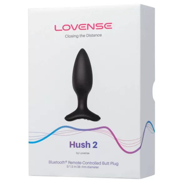 Lovense Hush 2 S - App-gesteuerter Analvibrator (38 mm, schwarz)