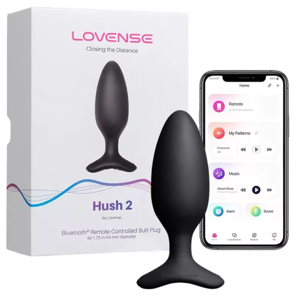 Lovense Hush 2 M - App-gesteuerter Analvibrator (45 mm, schwarz)