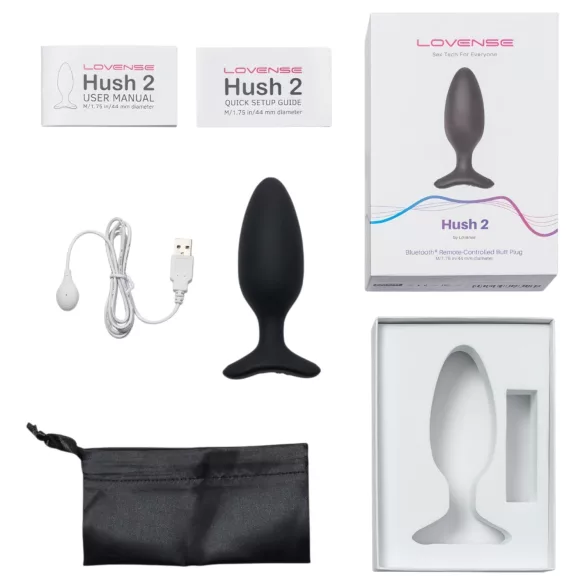 Lovense Hush 2 M - App-gesteuerter Analvibrator (45 mm, schwarz)