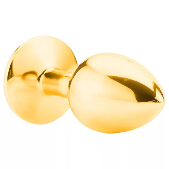 Sunfo - Metall Analplug mit rotem Stein (gold)