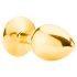 Sunfo - Metall Anal Plug mit rotem Stein (Gold)