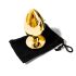 Sunfo - Metall Anal Plug mit rotem Stein (Gold)