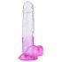 Sunfo - Haftdildo mit Hoden - 22cm (transparent-lila)