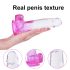 Sunfo - Haftdildo mit Hoden - 22cm (transparent-lila)
