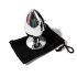 Sunfo - Metall Analplug mit pinkfarbenem Edelstein (Silber)