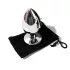 Sunfo - Metall Anal Plug mit Herzstein (Silber-Pink)