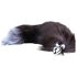Sunfo - Metall Anal Plug mit Fuchsschwanz (Silber-Schwarz)