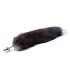 Sunfo - Metall Anal Plug mit Fuchsschwanz (Silber-Schwarz)