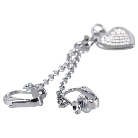Strassherz Intimschmuck (silber)