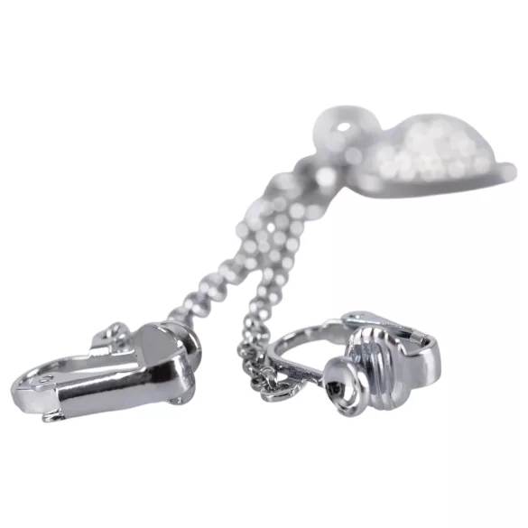Strassherz Intimschmuck (silber)