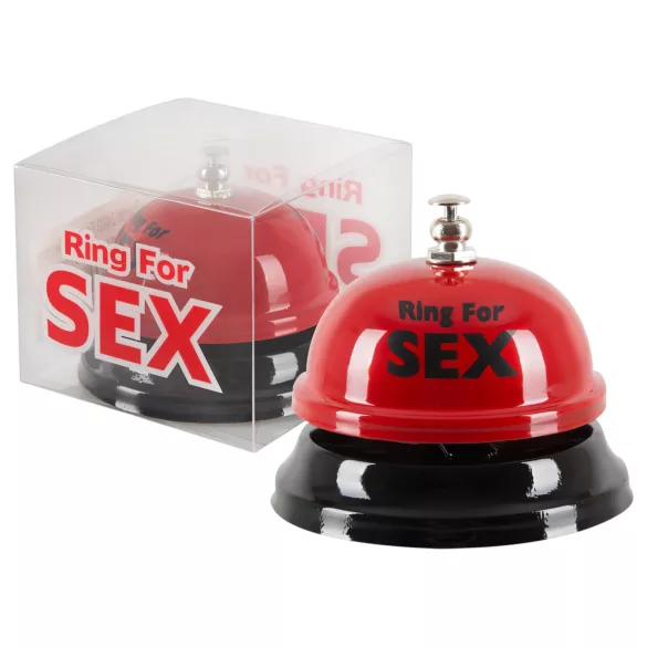 Tischklingel mit der Aufschrift „Sex“ / Tischklingel zum Sexrufen