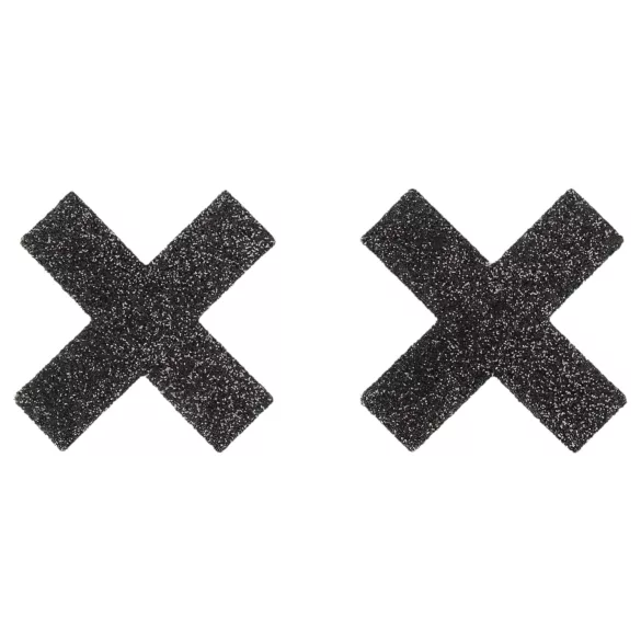 Cottelli - Glitzernde Nippelsticker - X