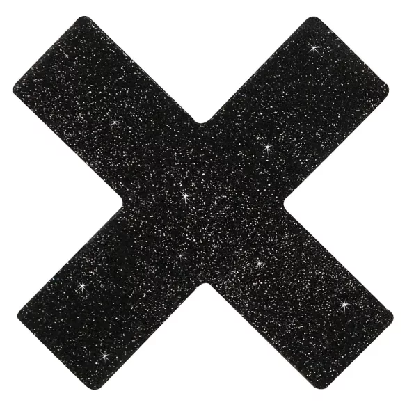 Cottelli - Glitzernde Nippelsticker - X