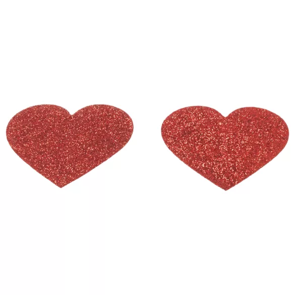 Glitzernde Nippelsticker - Herz