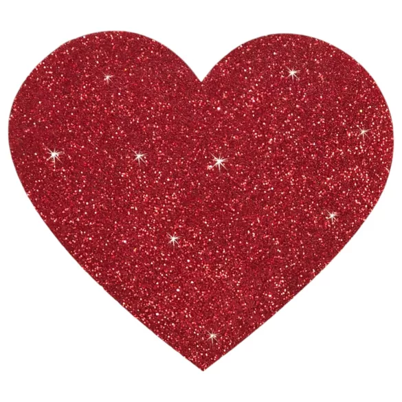 Glitzernde Nippelsticker - Herz