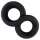 Pulselock Taur - Doppel-Penis- und Hodenring (schwarz) - 20 mm
