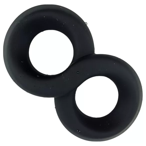 Pulselock Taur - Doppel-Penis- und Hodenring (schwarz) - 20 mm