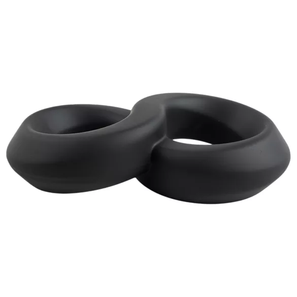 Pulselock Taur - Doppel-Penis- und Hodenring (schwarz) - 20 mm