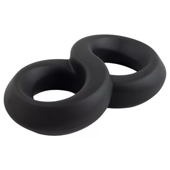 Pulselock Taur - Doppel-Penis- und Hodenring (schwarz) - 20 mm