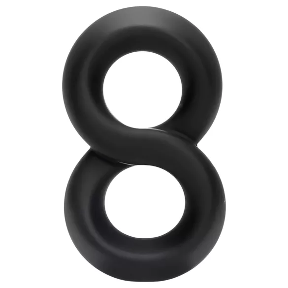 Pulselock Taur - Doppel-Penis- und Hodenring (schwarz) - 20 mm