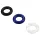 Pulselock Cirkl - TPE Penisring-Set, 3 Stück (gemischte Farben)