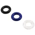 Pulselock Cirkl - TPE Penisring-Set, 3 Stück (gemischte Farben)