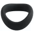 Pulselock Cocktura - gedrehter Penisring aus Silikon (schwarz) - 45 mm