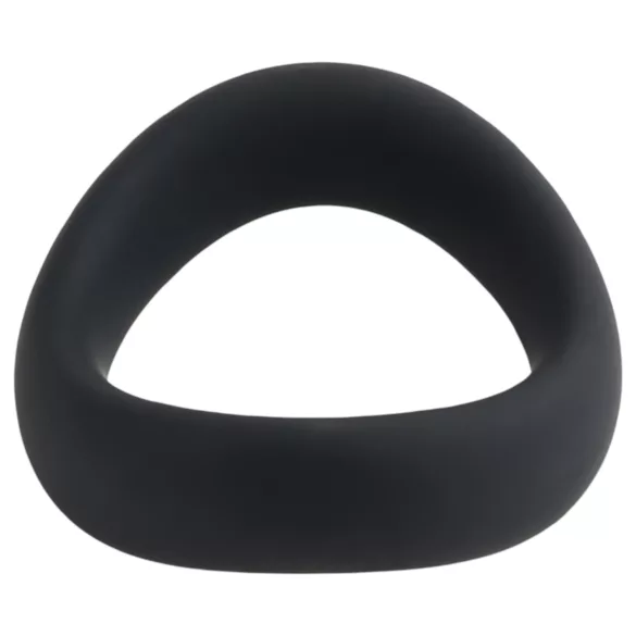 Pulselock Cocktura - gedrehter Penisring aus Silikon (schwarz) - 45 mm