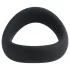Pulselock Cocktura - gedrehter Penisring aus Silikon (schwarz) - 45 mm