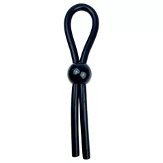   Pulselock Forge - Verstellbarer Lasso-Penisring aus Silikon (schwarz)
