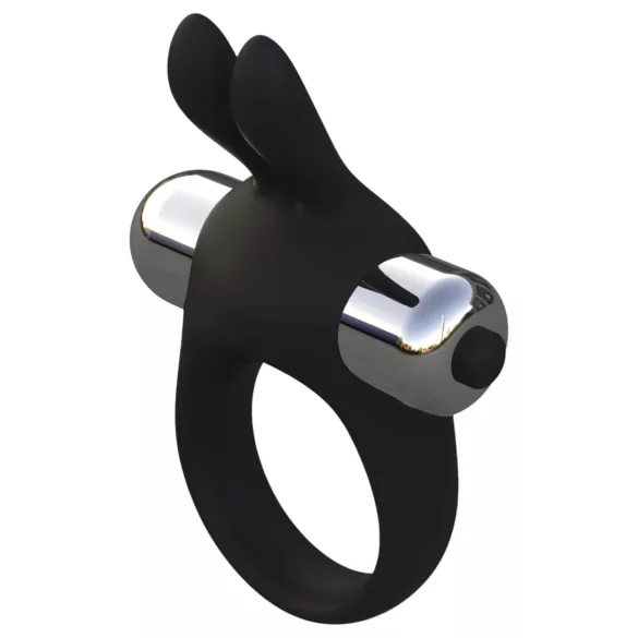 Pulselock Vantr - vibrierender Penisring mit Häschen (schwarz) - 30 mm