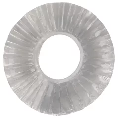   Pulselock Cocktura - gerippter Penisring aus TPE (transparent) - 19 mm