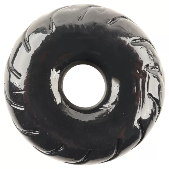 Pulselock Forge - Penisring aus TPE mit Radmuster (schwarz) - 19 mm