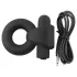 Pulselock Vantr - wiederaufladbarer vibrierender Penis- und Hodering (schwarz) - 25 mm