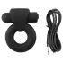 Pulselock Vantr - wiederaufladbarer vibrierender Penis- und Hodering (schwarz) - 25 mm