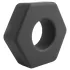 Pulselock Forge - Penisring aus Silikon in Schraubmutterform (schwarz) - 22 mm