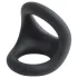 Pulselock Taur - konturierter Penis- und Hodenring (schwarz)