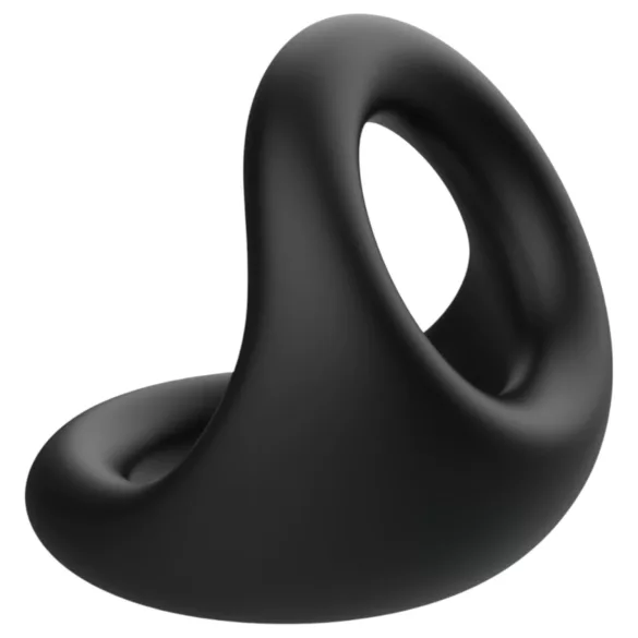 Pulselock Taur - konturierter Penis- und Hodenring (schwarz)