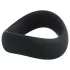 Pulselock Cocktura - gedrehter Penisring aus Silikon (schwarz) - 47,5 mm