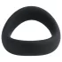 Pulselock Cocktura - gedrehter Penisring aus Silikon (schwarz) - 47,5 mm