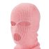 Sturmhaube - Gestrickte Maske mit 3 Öffnungen (Pink)